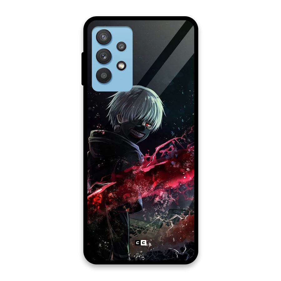 Amazing Ken Kaneki Glass Back Case for Galaxy M32 5G
