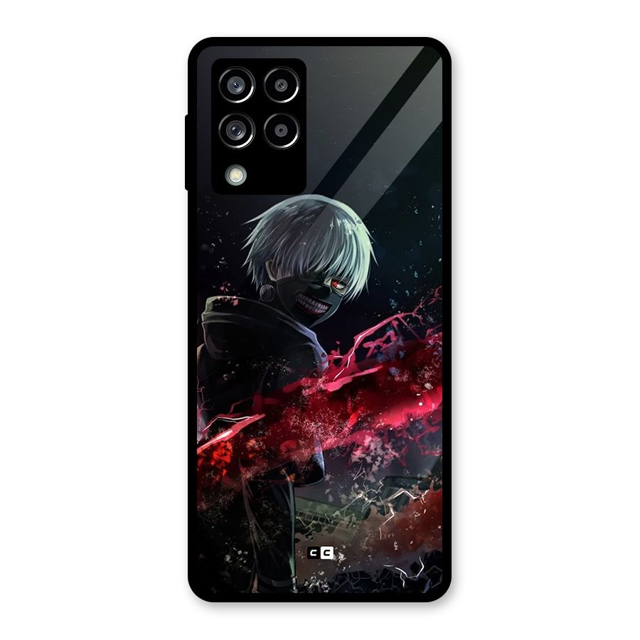 Amazing Ken Kaneki Glass Back Case for Galaxy M53 5G