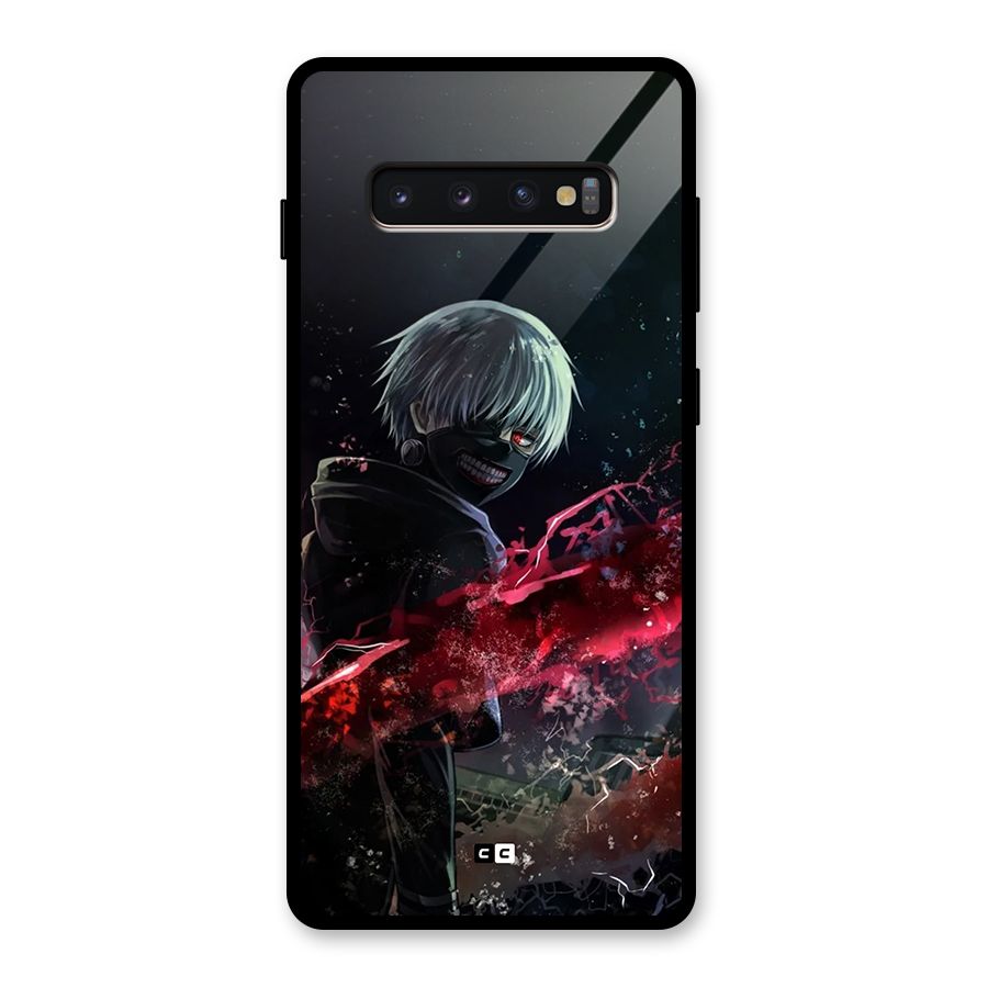Amazing Ken Kaneki Glass Back Case for Galaxy S10 Plus