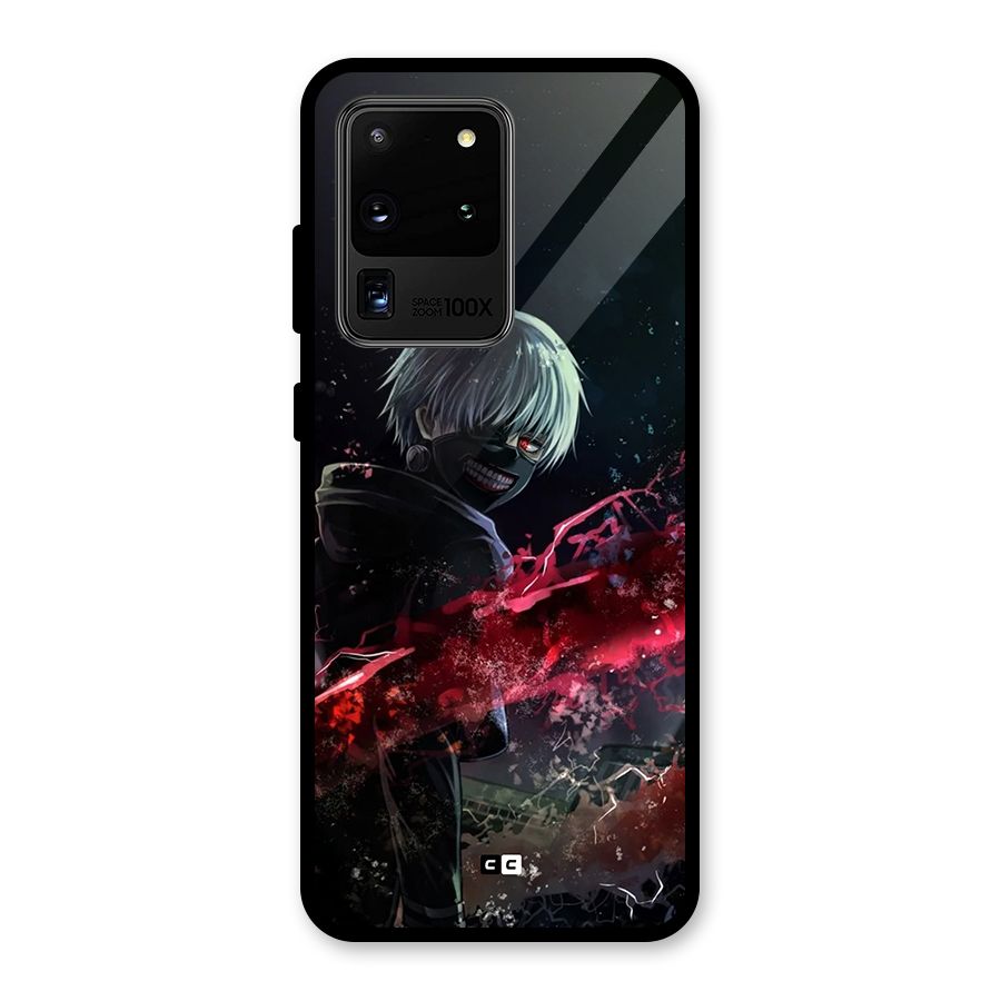 Amazing Ken Kaneki Glass Back Case for Galaxy S20 Ultra