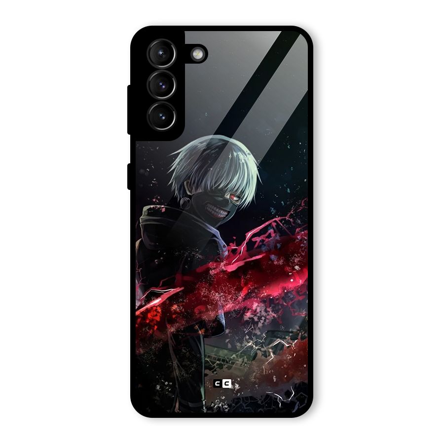 Amazing Ken Kaneki Glass Back Case for Galaxy S21 Plus