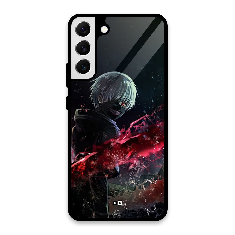 Amazing Ken Kaneki Glass Back Case for Galaxy S22 Plus 5G