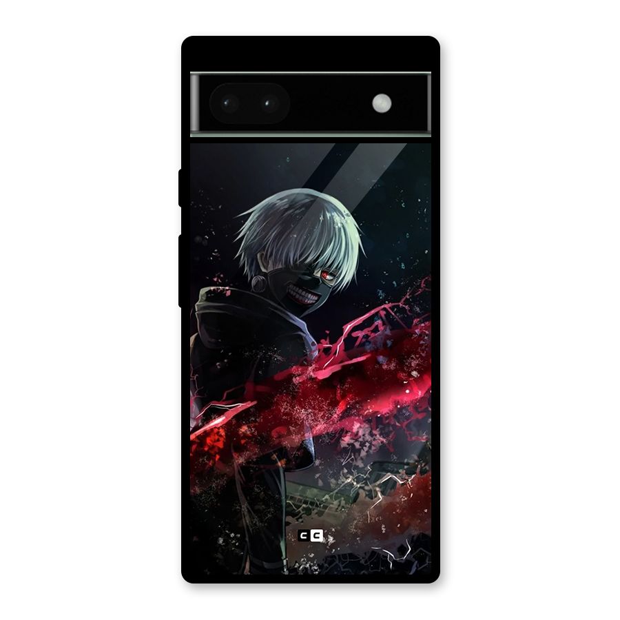 Amazing Ken Kaneki Glass Back Case for Google Pixel 6a