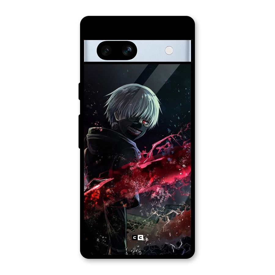 Amazing Ken Kaneki Glass Back Case for Google Pixel 7a