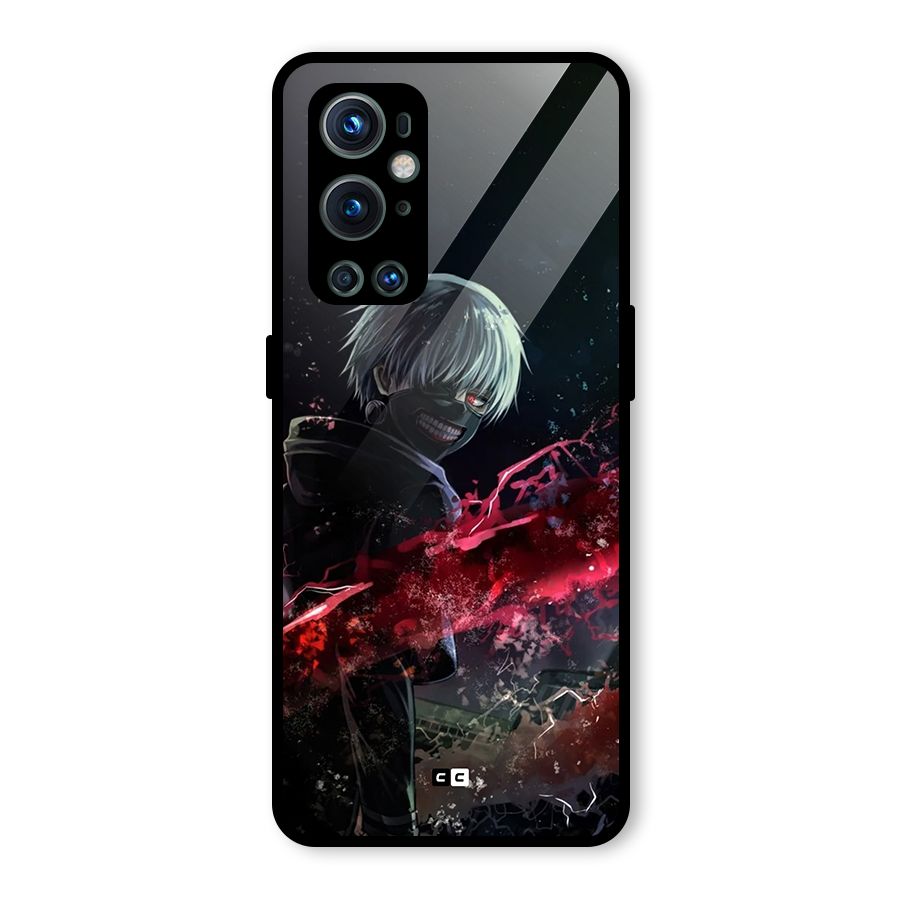 Amazing Ken Kaneki Glass Back Case for OnePlus 9 Pro
