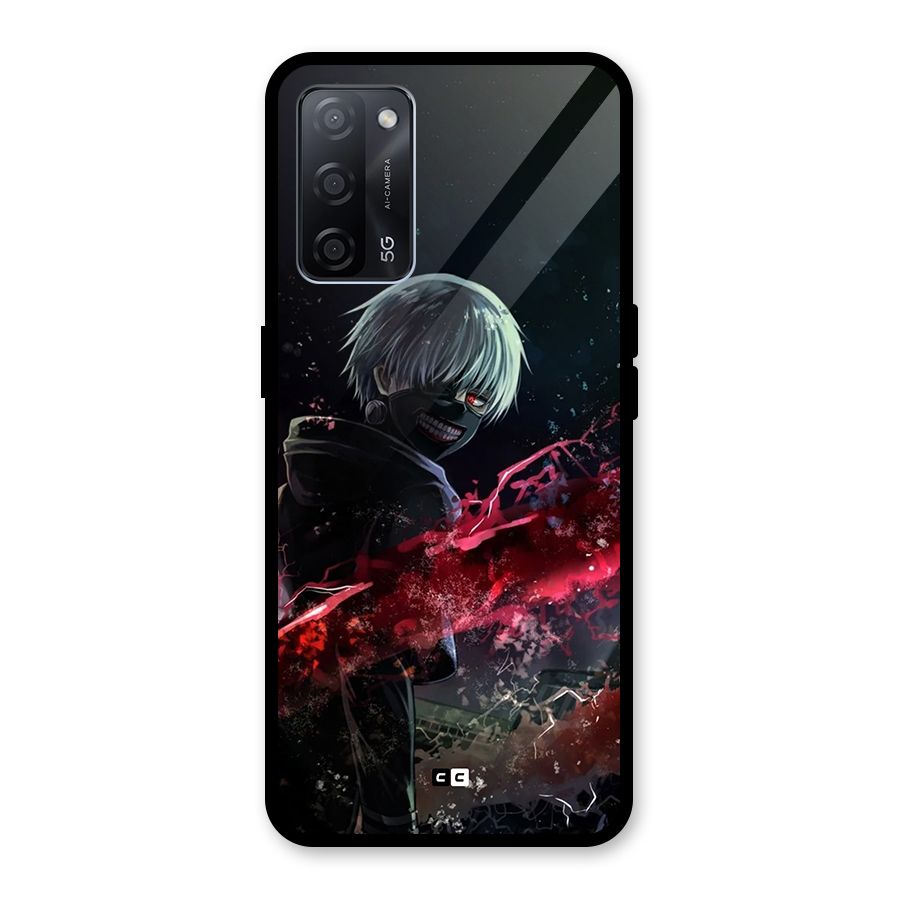 Amazing Ken Kaneki Glass Back Case for Oppo A53s 5G