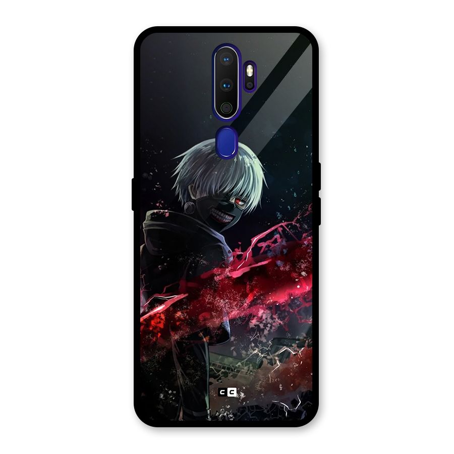 Amazing Ken Kaneki Glass Back Case for Oppo A9 (2020)