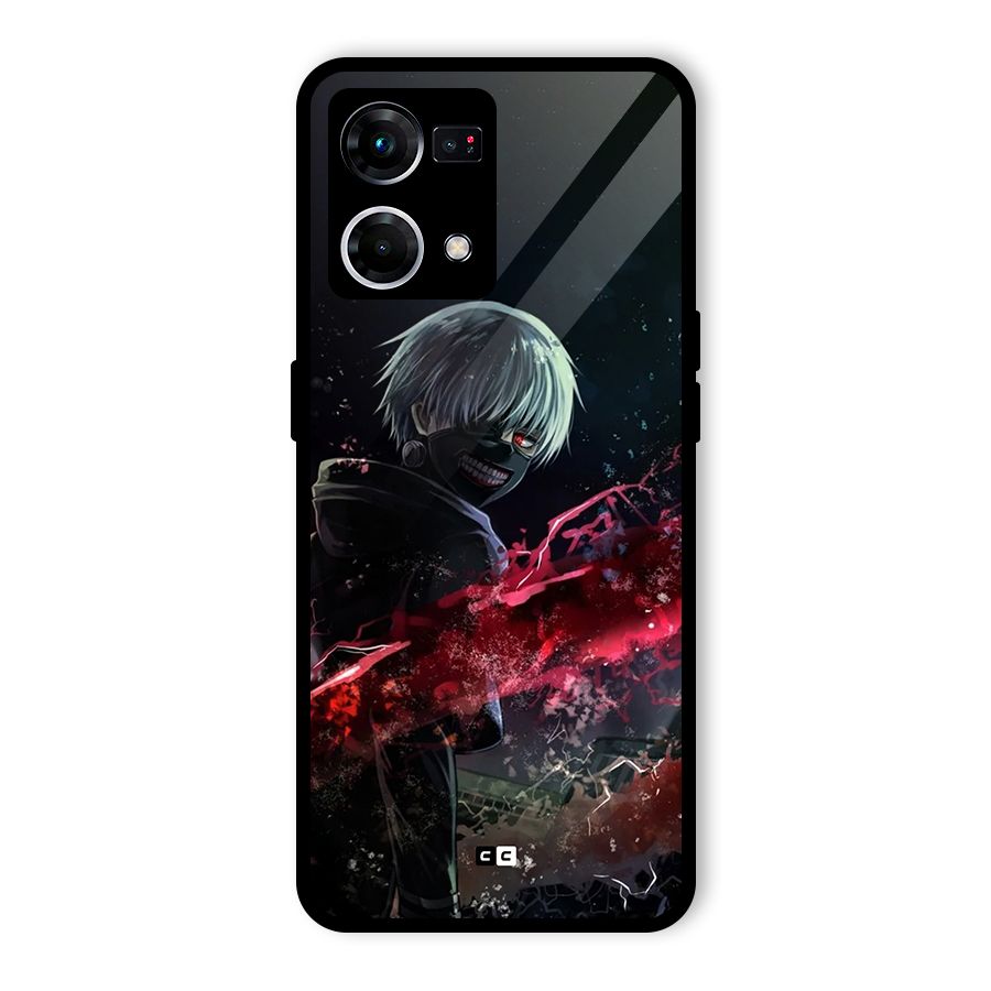 Amazing Ken Kaneki Glass Back Case for Oppo F21 Pro 5G
