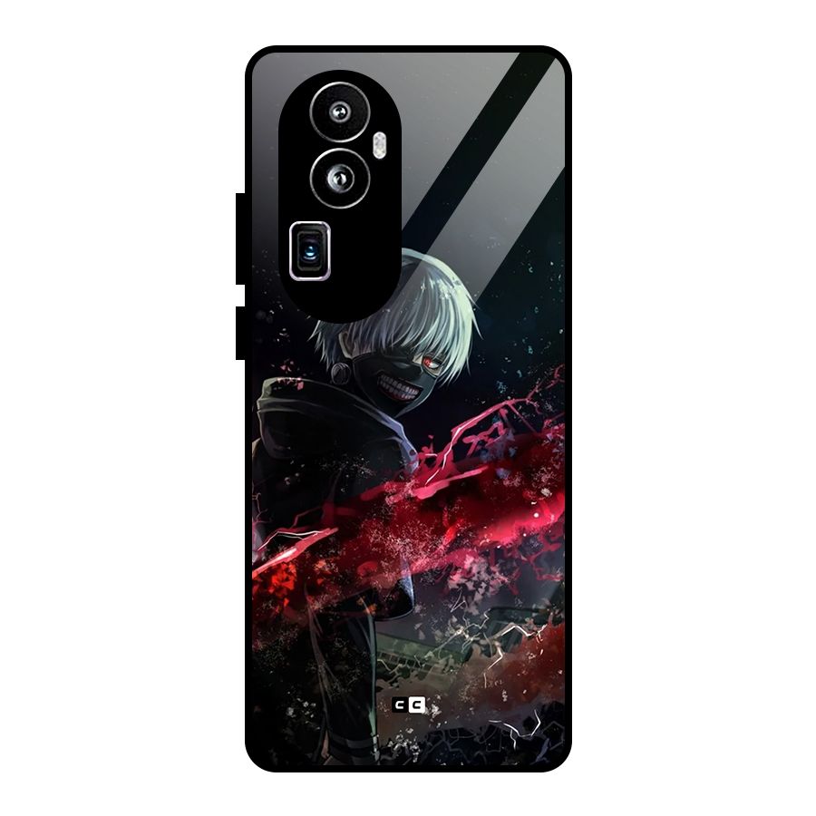 Amazing Ken Kaneki Glass Back Case for Oppo Reno10 Pro Plus
