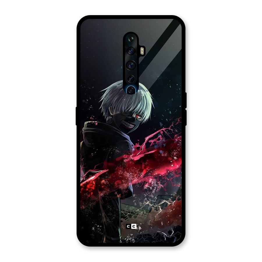Amazing Ken Kaneki Glass Back Case for Oppo Reno2 Z