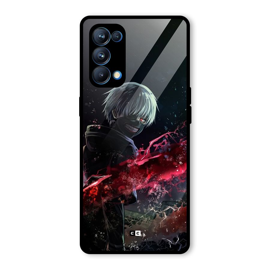 Amazing Ken Kaneki Glass Back Case for Oppo Reno5 Pro 5G