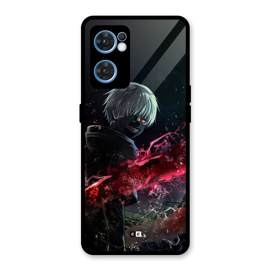 Amazing Ken Kaneki Glass Back Case for Oppo Reno7 5G