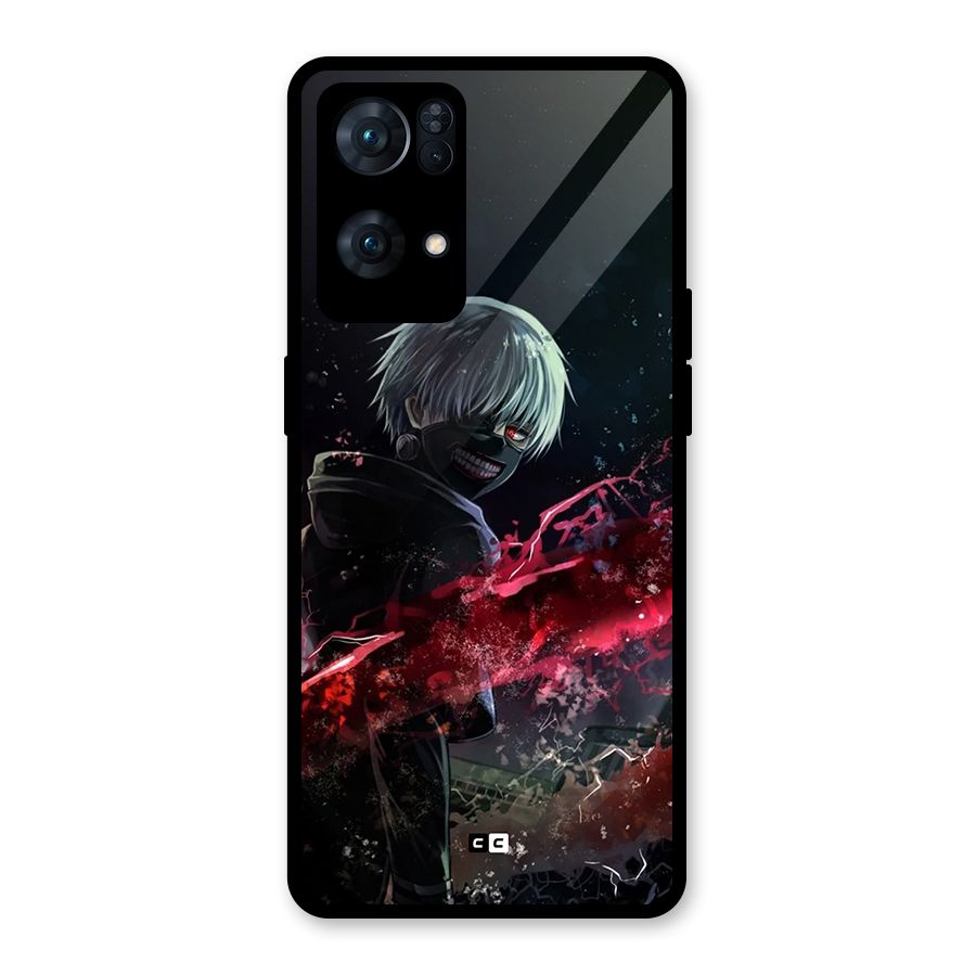 Amazing Ken Kaneki Glass Back Case for Oppo Reno7 Pro 5G