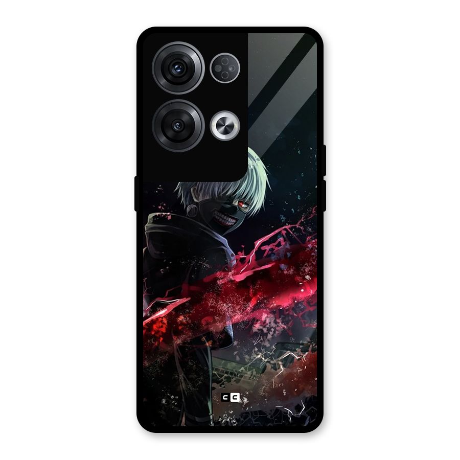 Amazing Ken Kaneki Glass Back Case for Oppo Reno8 Pro 5G