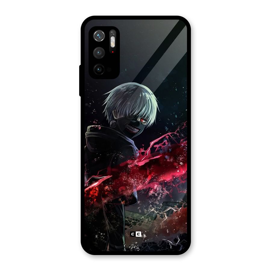 Amazing Ken Kaneki Glass Back Case for Poco M3 Pro 5G