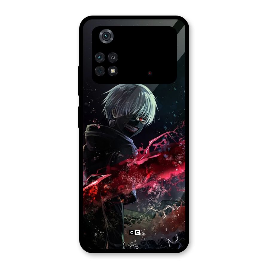 Amazing Ken Kaneki Glass Back Case for Poco M4 Pro 4G