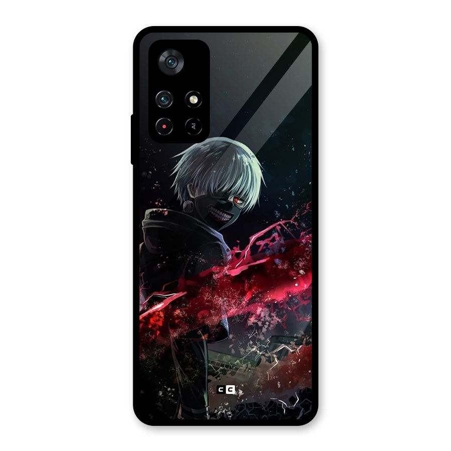 Amazing Ken Kaneki Glass Back Case for Poco M4 Pro 5G