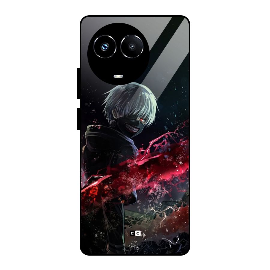 Amazing Ken Kaneki Glass Back Case for Realme 11X