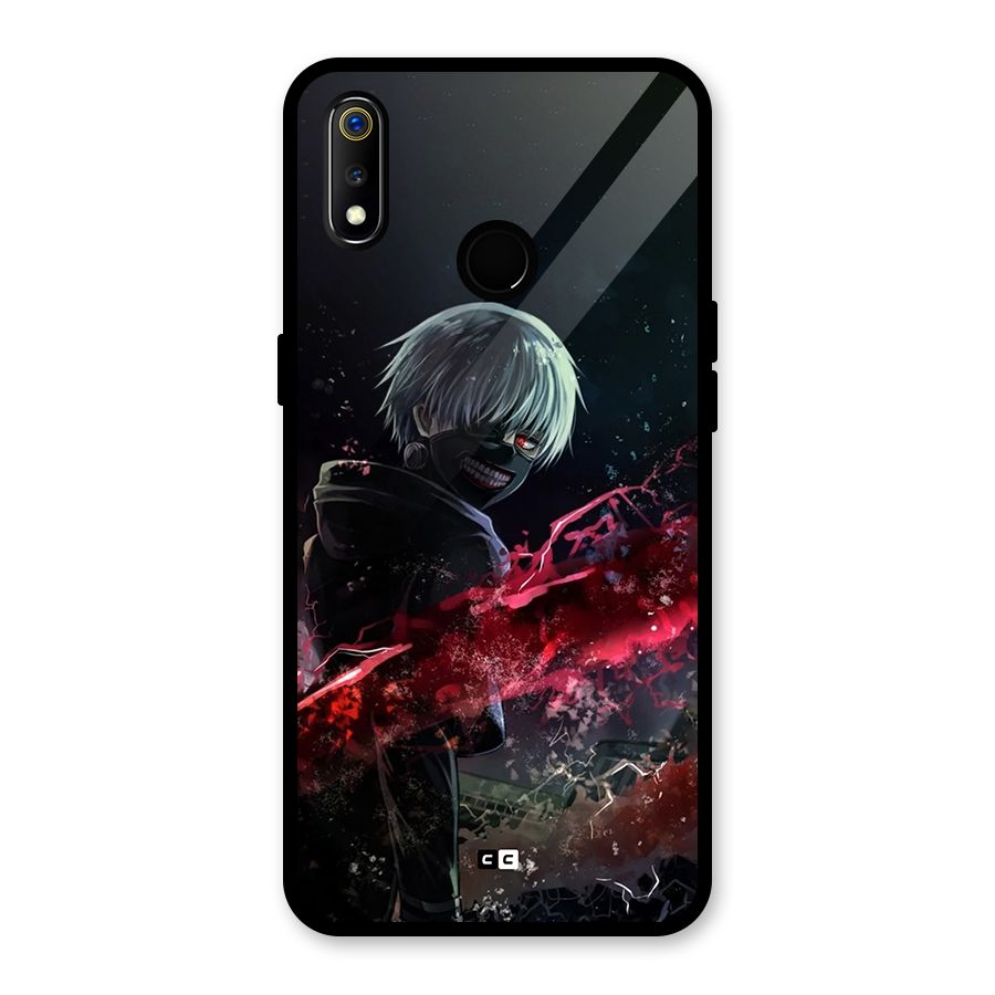 Amazing Ken Kaneki Glass Back Case for Realme 3i