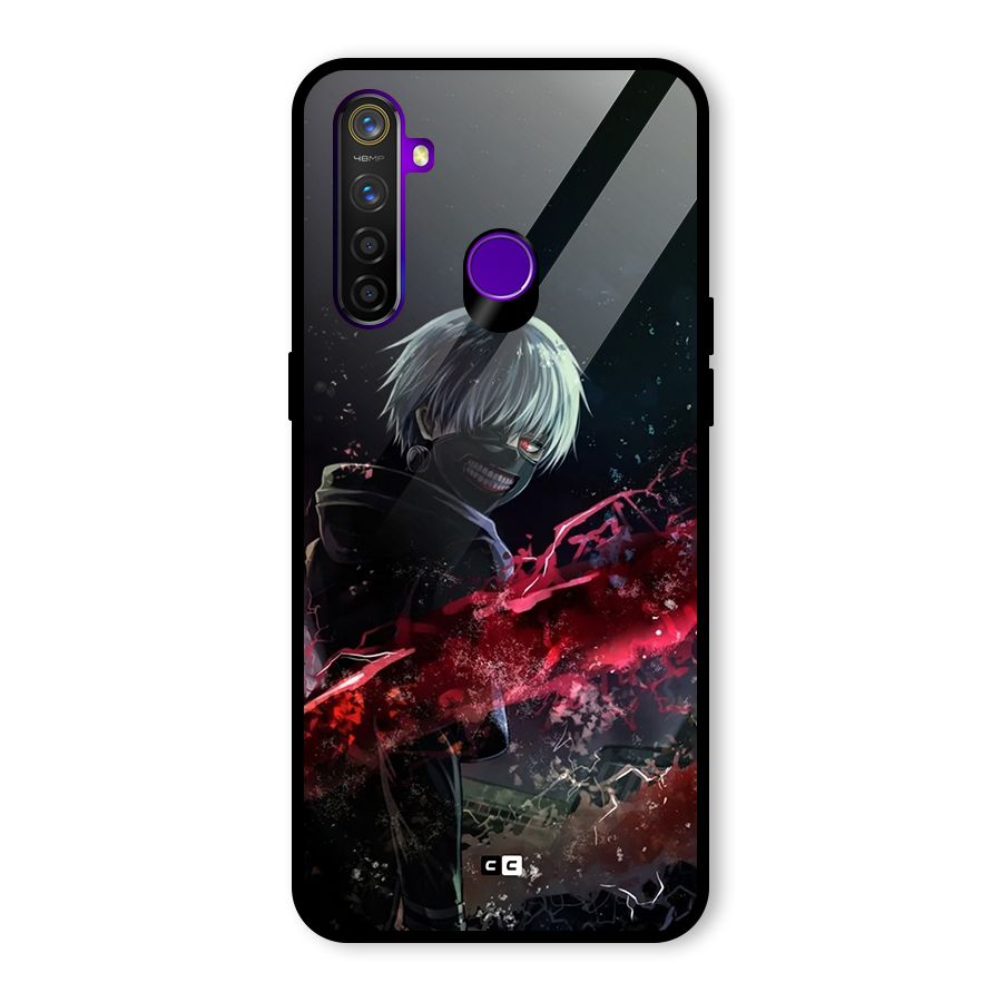 Amazing Ken Kaneki Glass Back Case for Realme 5 Pro