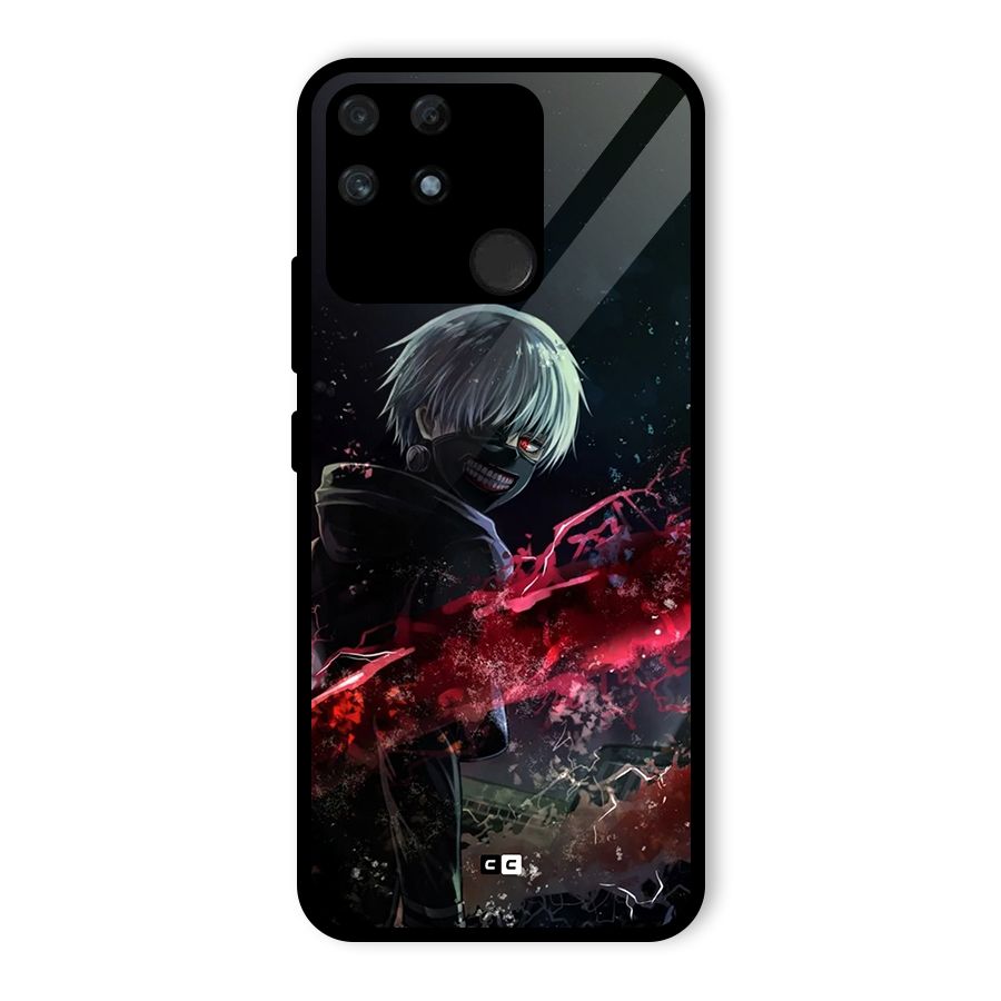 Amazing Ken Kaneki Glass Back Case for Realme Narzo 50A