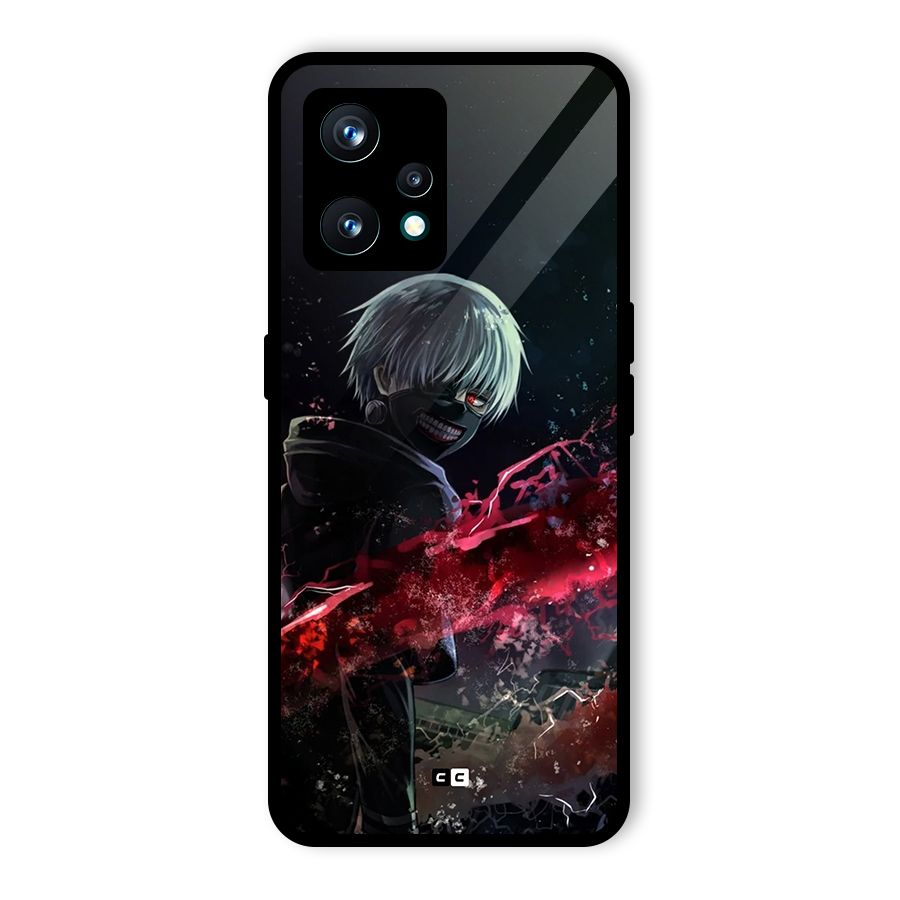 Amazing Ken Kaneki Glass Back Case for Realme Narzo 50 Pro