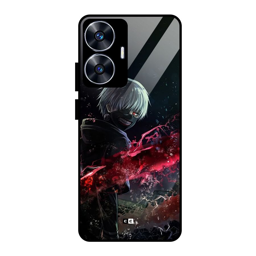 Amazing Ken Kaneki Glass Back Case for Realme Narzo N55
