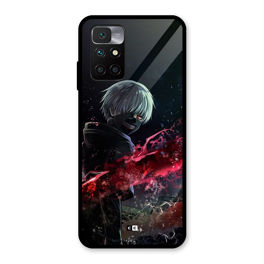Amazing Ken Kaneki Glass Back Case for Redmi 10 Prime