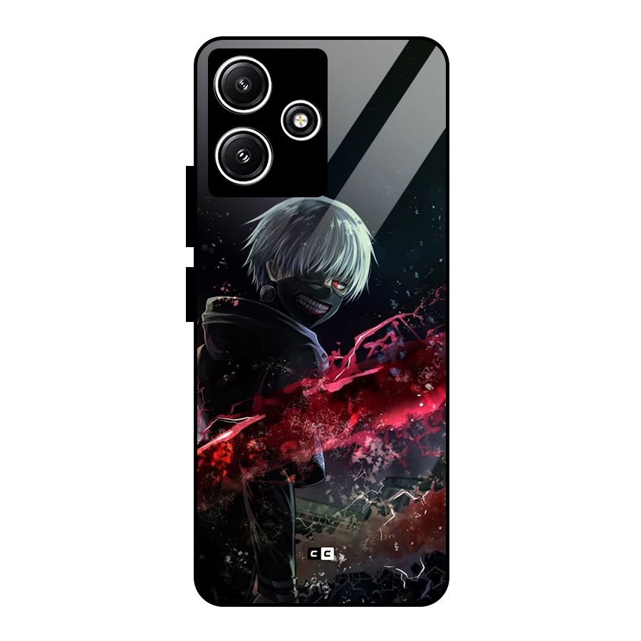 Amazing Ken Kaneki Glass Back Case for Redmi 12 5G