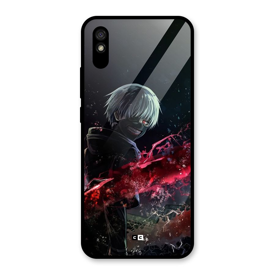 Amazing Ken Kaneki Glass Back Case for Redmi 9A