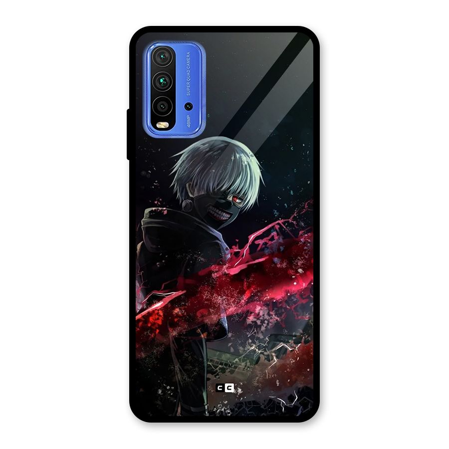 Amazing Ken Kaneki Glass Back Case for Redmi 9 Power