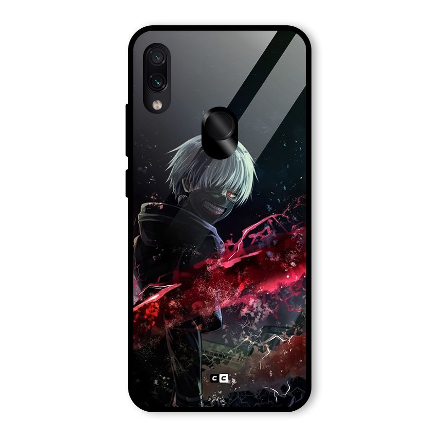 Amazing Ken Kaneki Glass Back Case for Redmi Note 7 Pro