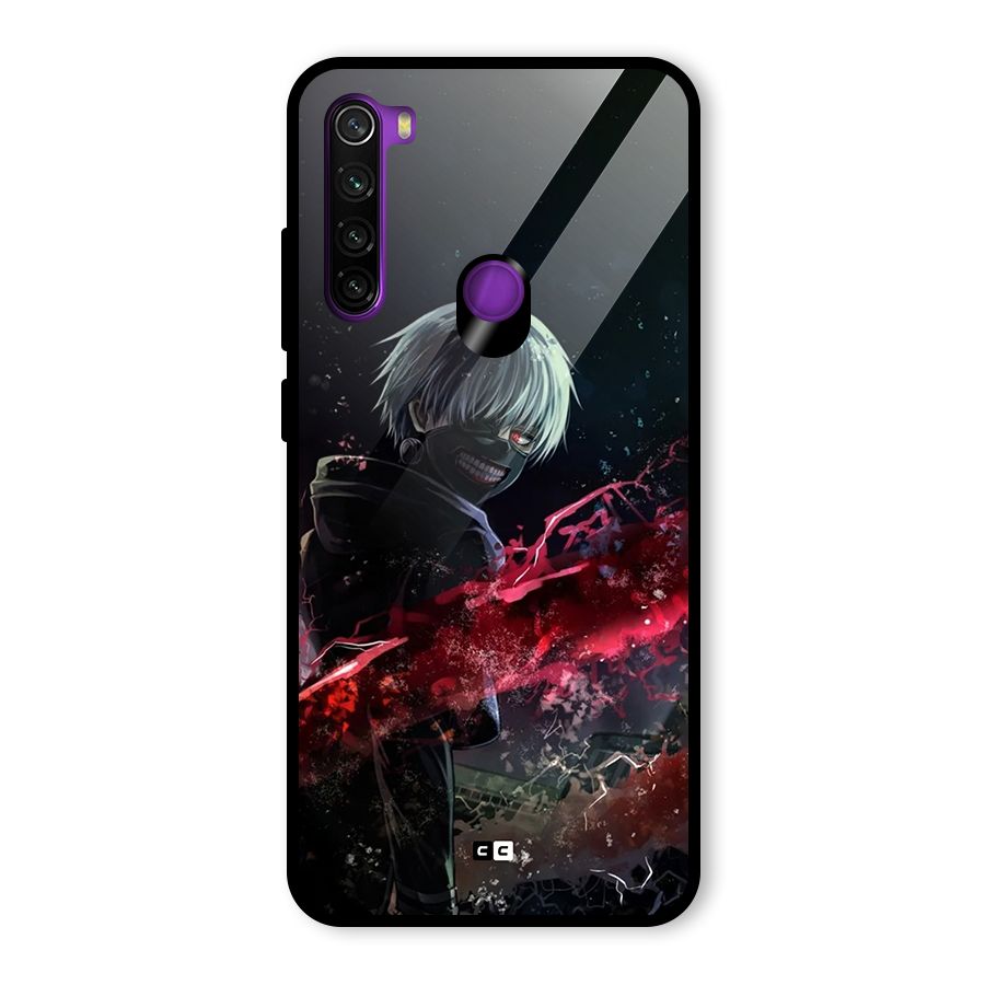 Amazing Ken Kaneki Glass Back Case for Redmi Note 8