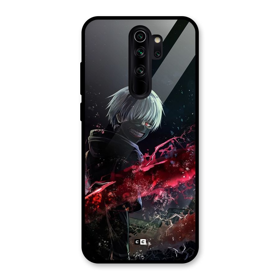 Amazing Ken Kaneki Glass Back Case for Redmi Note 8 Pro