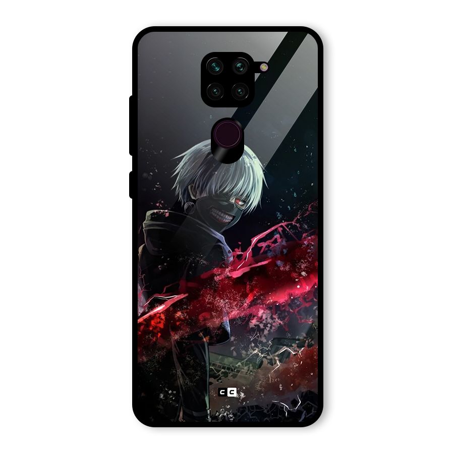 Amazing Ken Kaneki Glass Back Case for Redmi Note 9