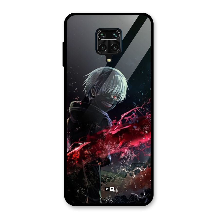 Amazing Ken Kaneki Glass Back Case for Redmi Note 9 Pro