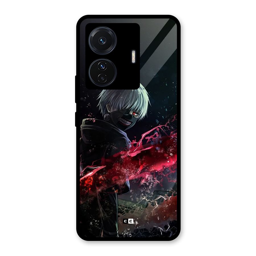 Amazing Ken Kaneki Glass Back Case for Vivo T1 Pro