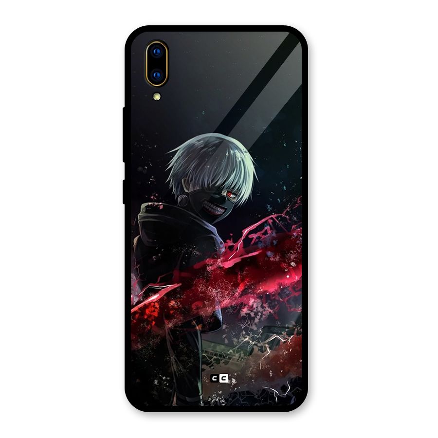 Amazing Ken Kaneki Glass Back Case for Vivo V11 Pro