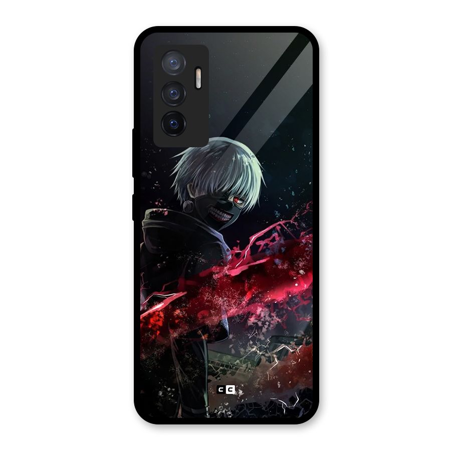Amazing Ken Kaneki Glass Back Case for Vivo V23e