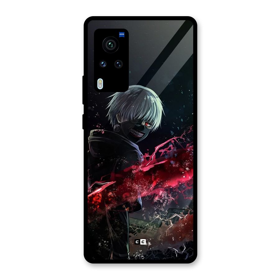 Amazing Ken Kaneki Glass Back Case for Vivo X60 Pro