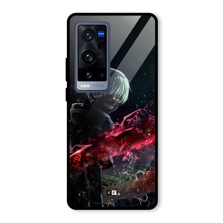 Amazing Ken Kaneki Glass Back Case for Vivo X60 Pro Plus