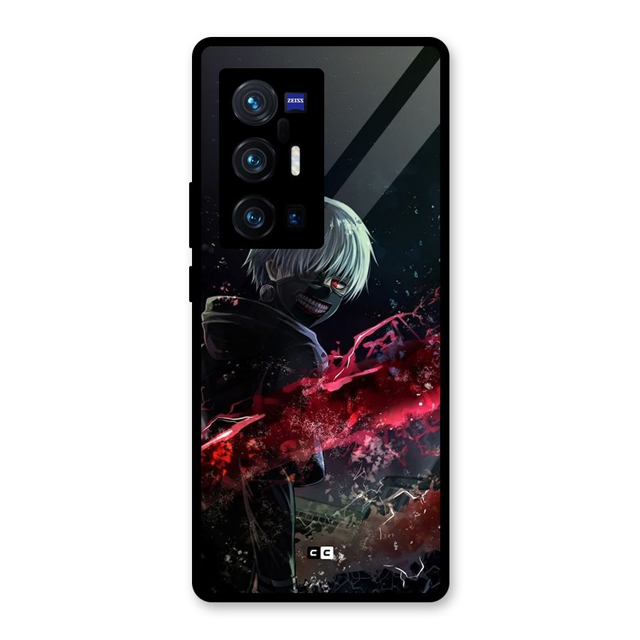 Amazing Ken Kaneki Glass Back Case for Vivo X70 Pro Plus