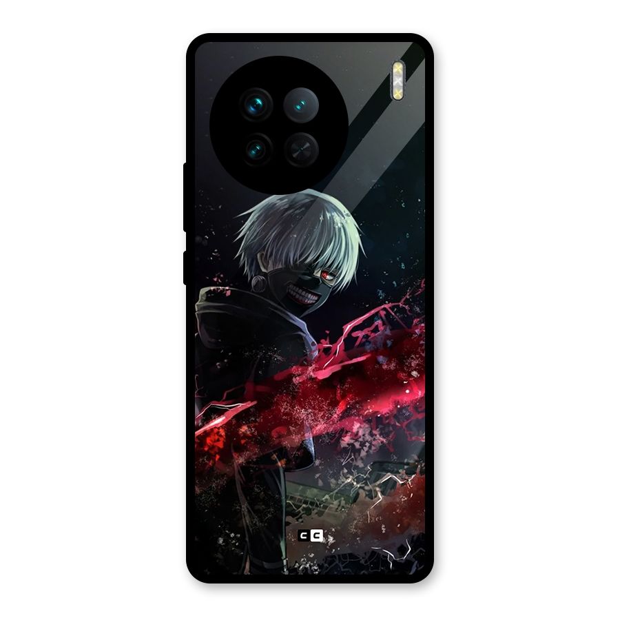 Amazing Ken Kaneki Glass Back Case for Vivo X90