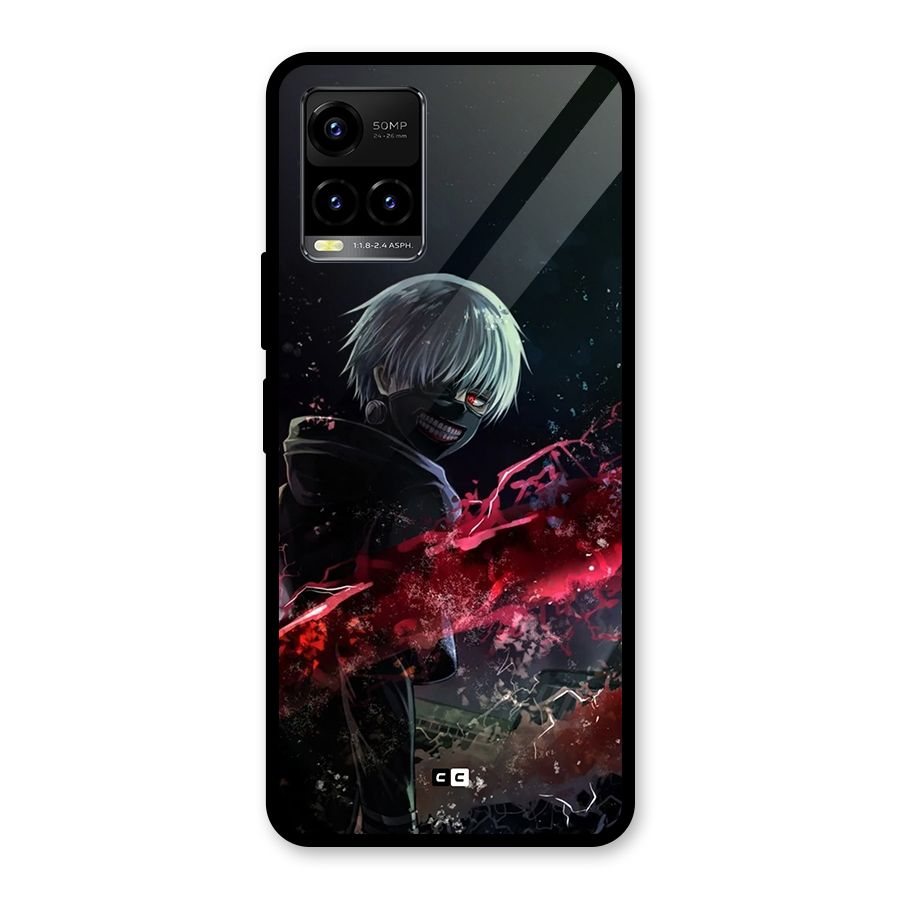 Amazing Ken Kaneki Glass Back Case for Vivo Y21T