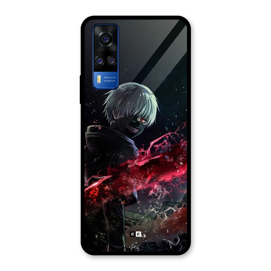 Amazing Ken Kaneki Glass Back Case for Vivo Y31