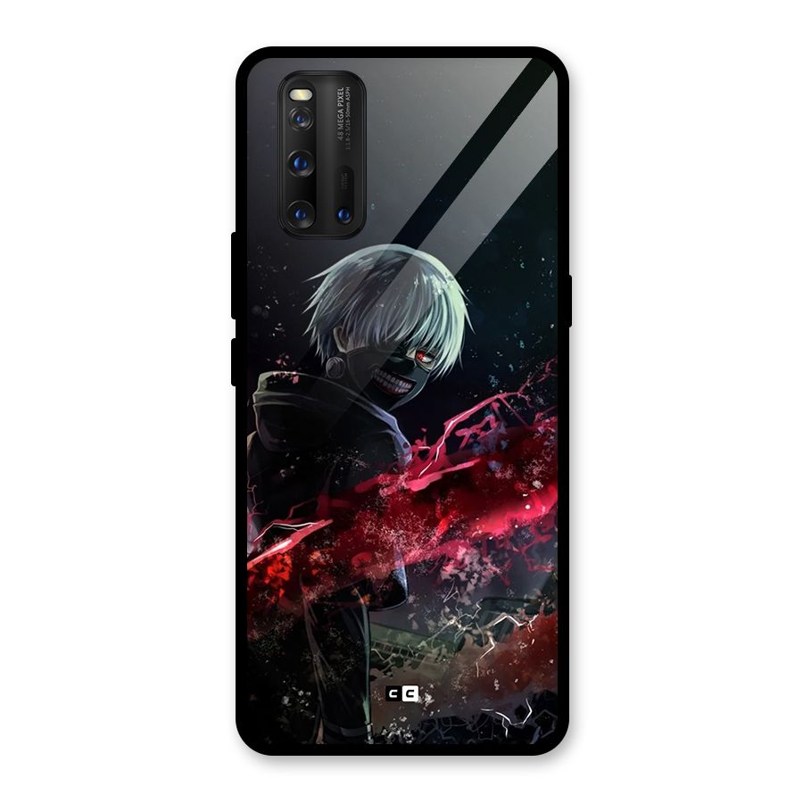 Amazing Ken Kaneki Glass Back Case for Vivo iQOO 3