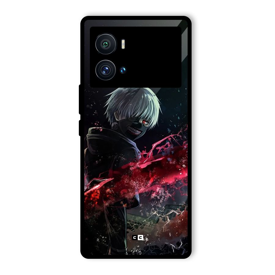 Amazing Ken Kaneki Glass Back Case for Vivo iQOO 9 Pro