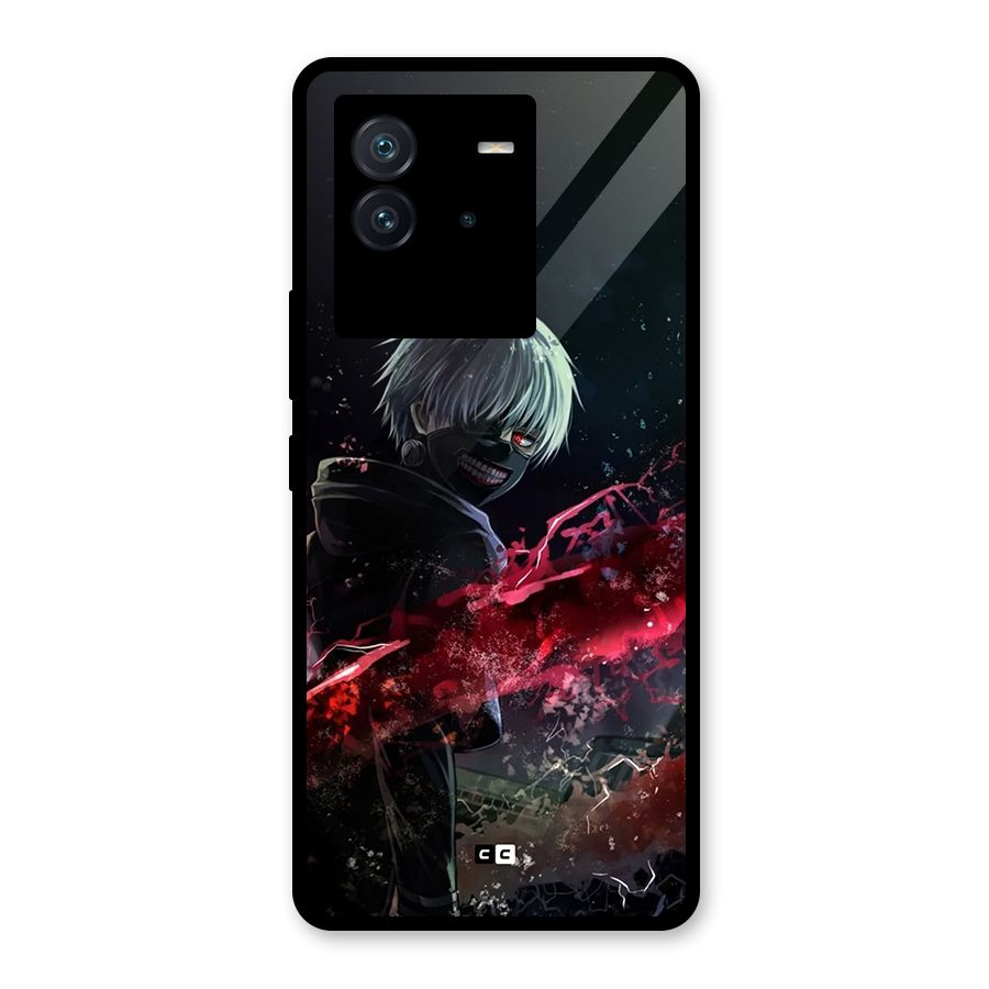Amazing Ken Kaneki Glass Back Case for Vivo iQOO Neo 6 5G