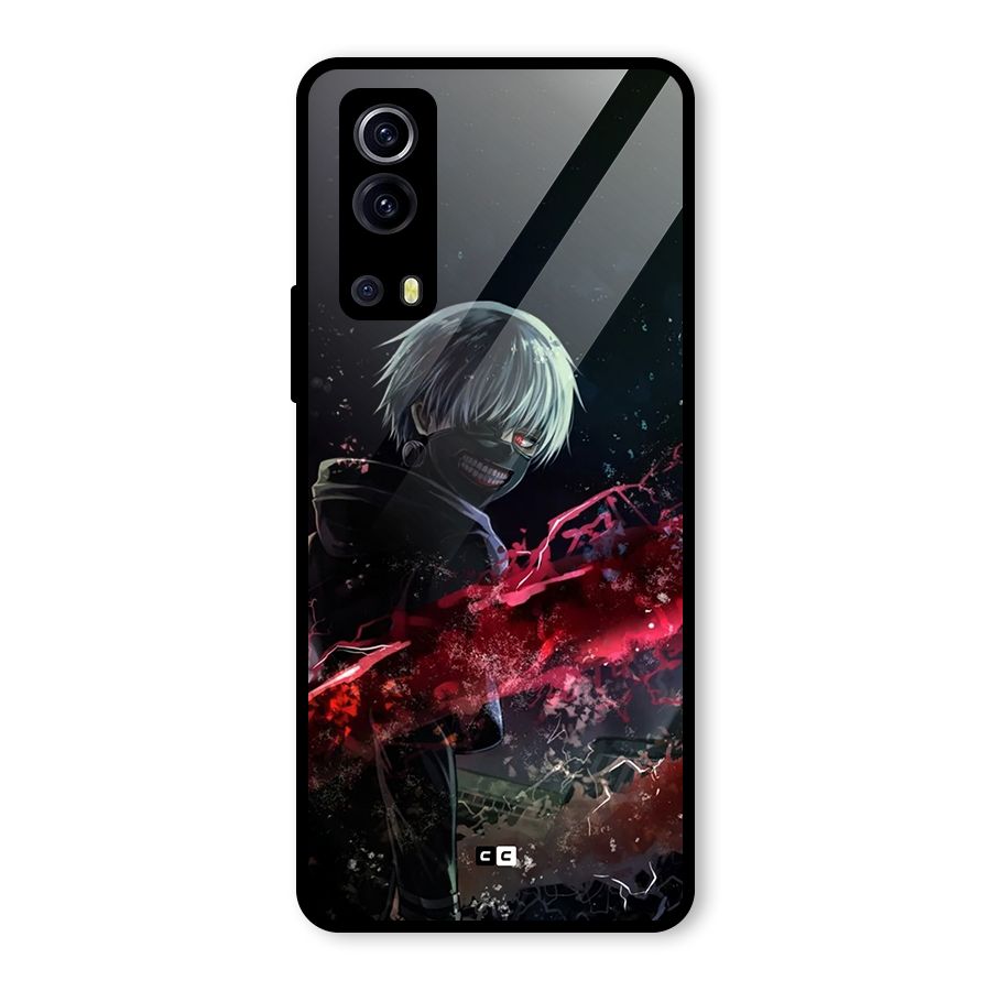 Amazing Ken Kaneki Glass Back Case for Vivo iQOO Z3