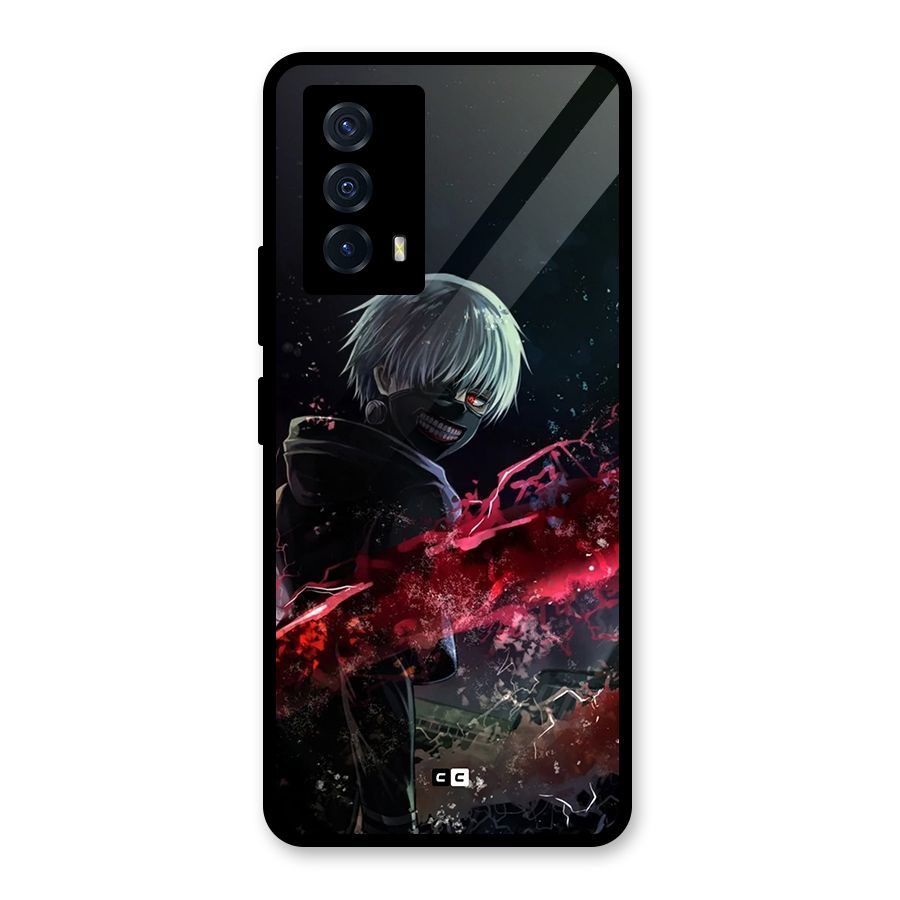 Amazing Ken Kaneki Glass Back Case for Vivo iQOO Z5